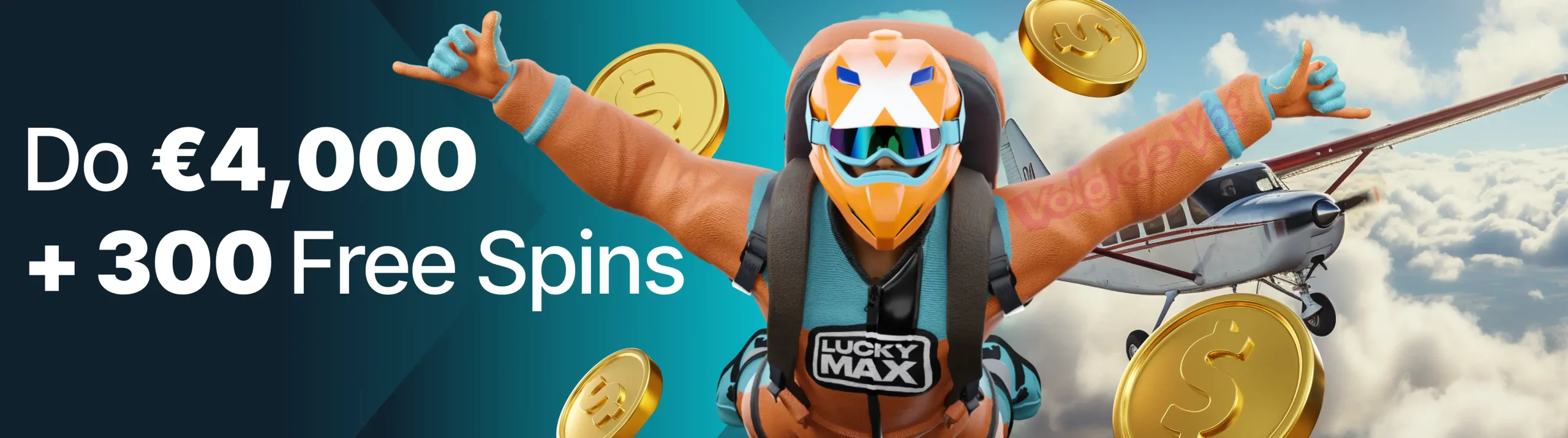 bonus powitalny do 4000 € oraz 300 darmowych spinów